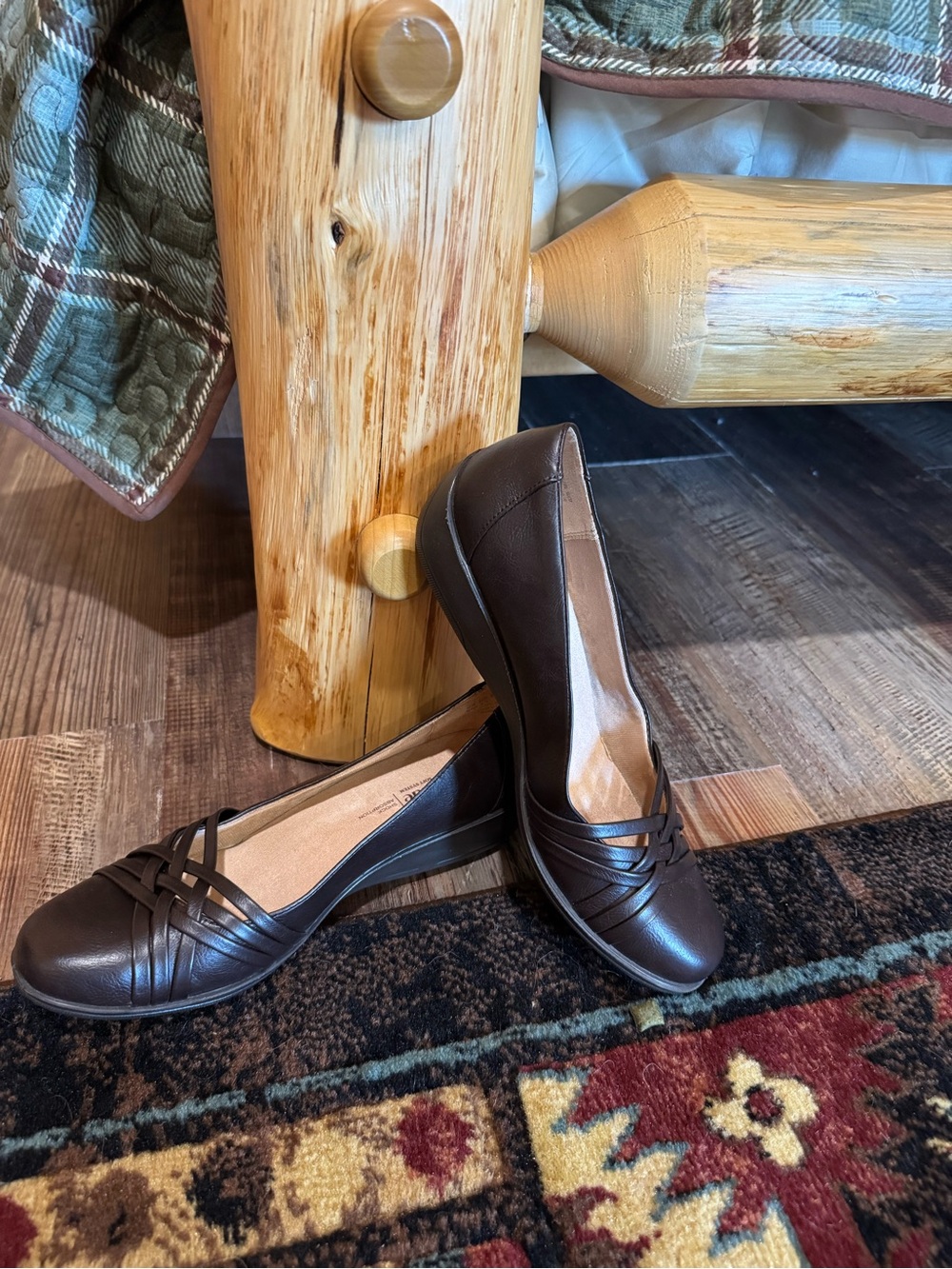 Life Stride Women’s Brown Comfort Ballet Flats